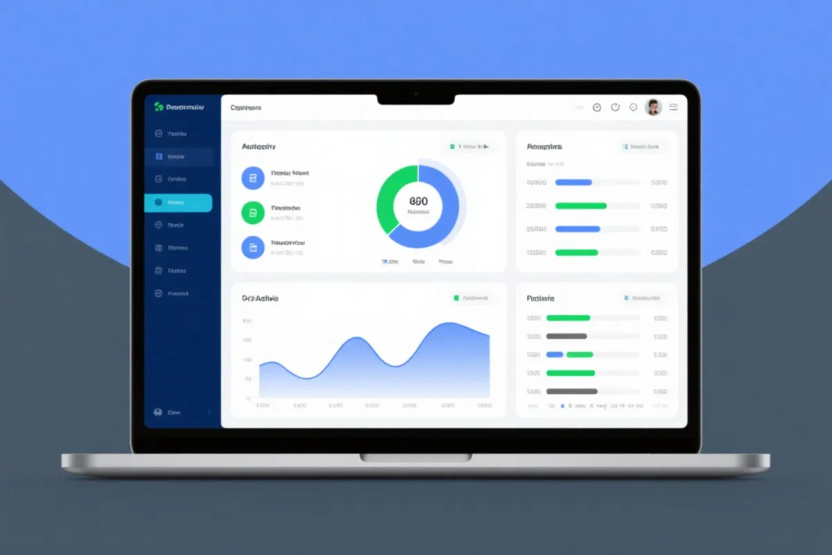 平台对比与数据面板示意图